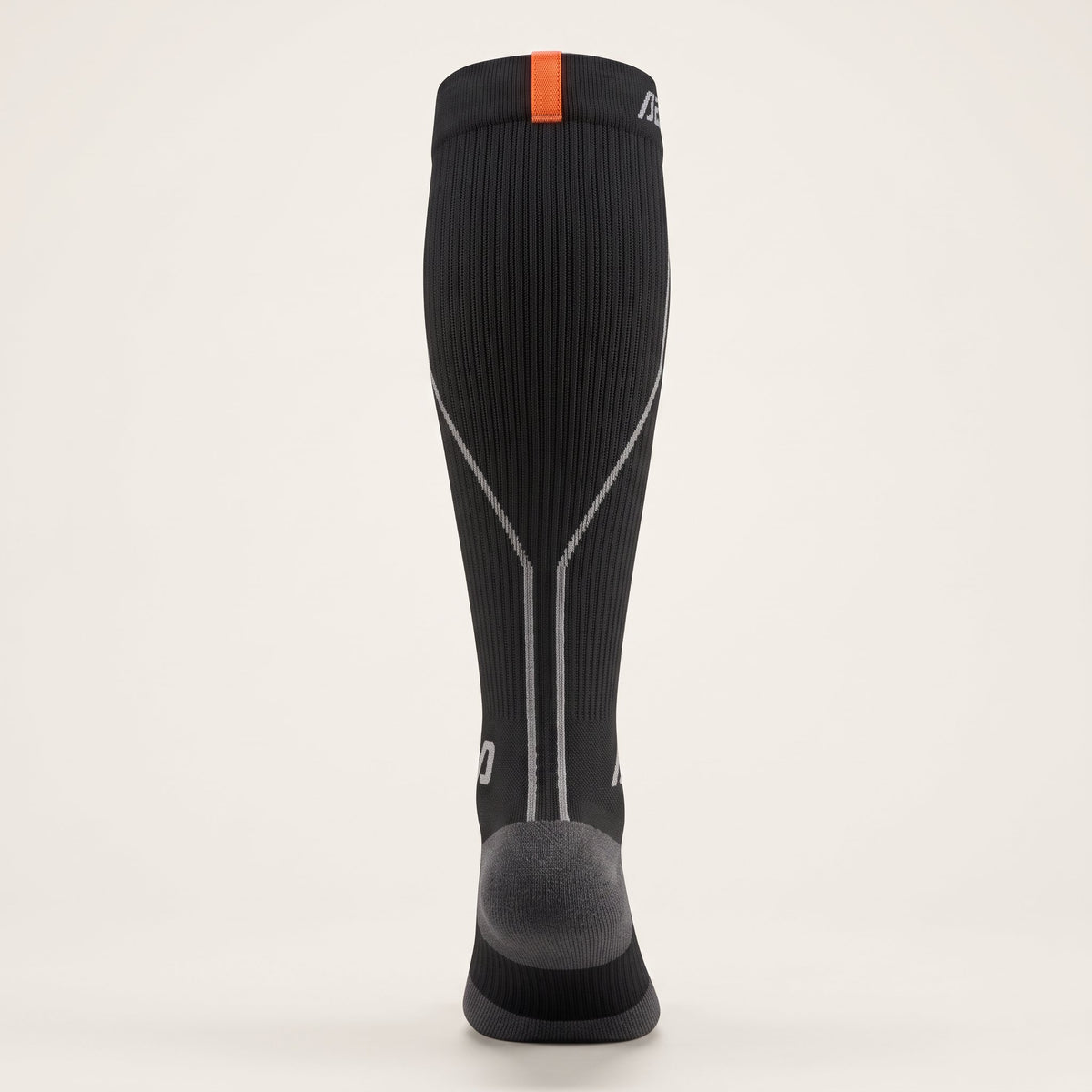 AERA Midnight Pace compression running sock – back